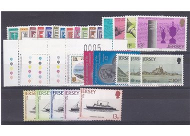 JERSEY 1978 Annata completa 31v MNH**