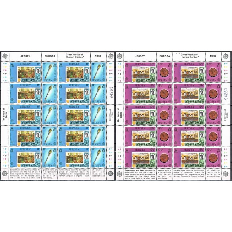 JERSEY 1983 Europa 2 MF MNH**