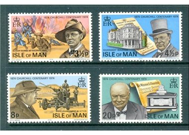 MAN 1974 Sir Winston Churchill 4v MNH**