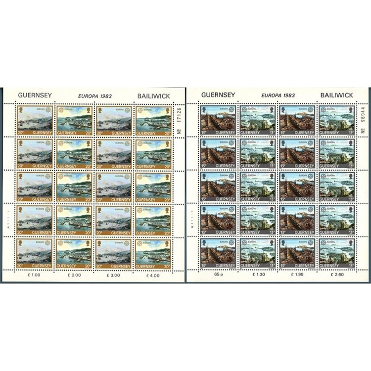 GUERNSEY 1983 Europa 2 MF MNH**