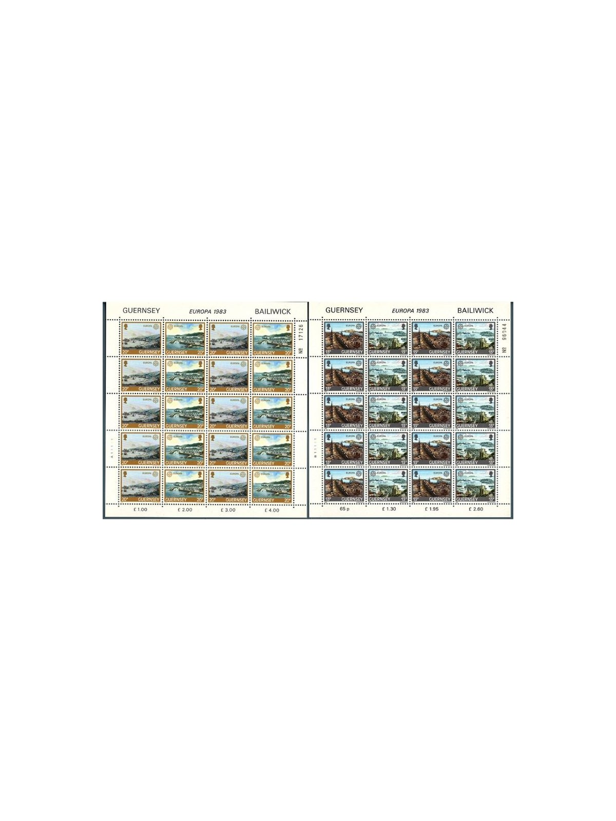 GUERNSEY 1983 Europe 2 m/s MNH**