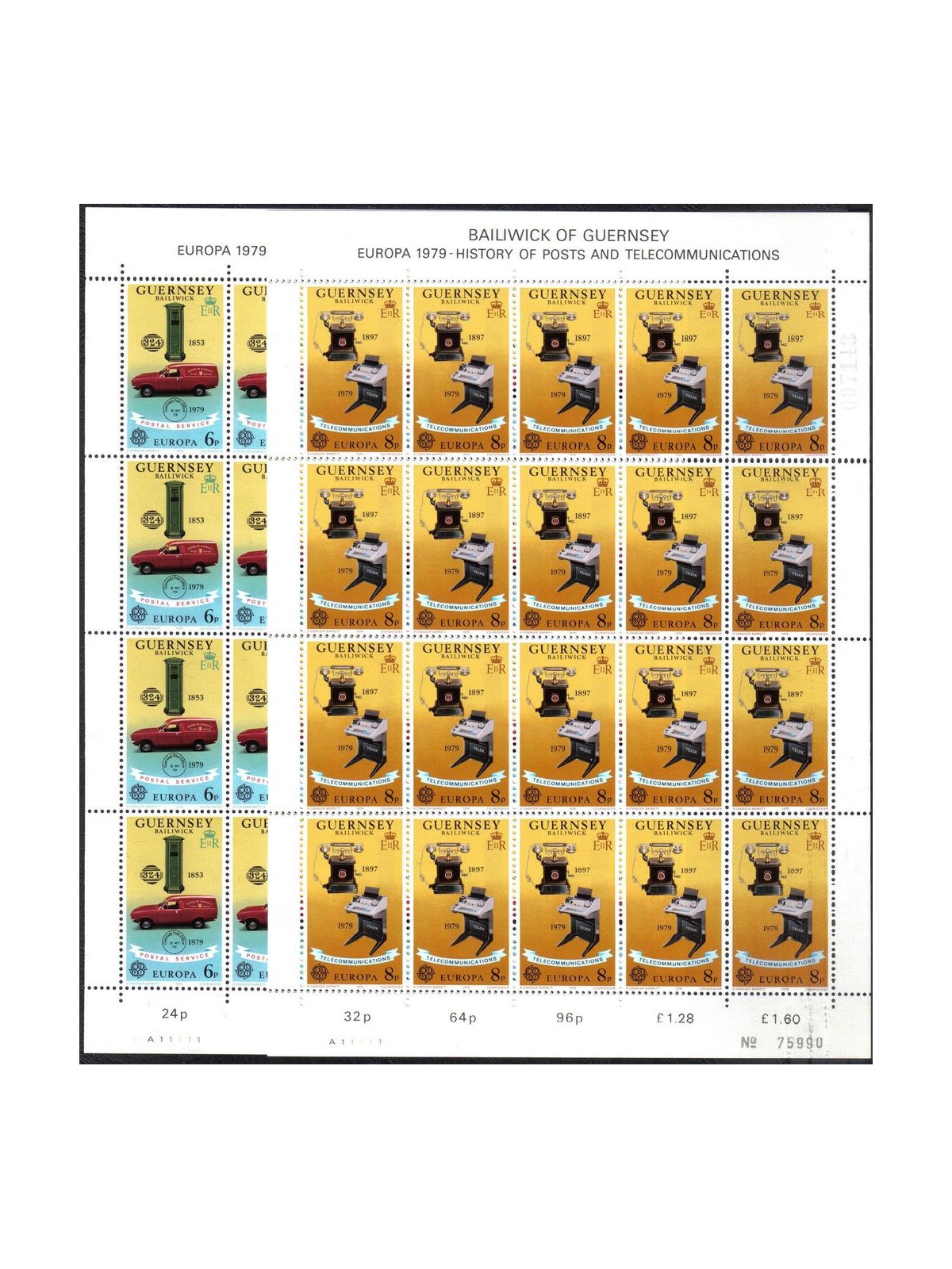 GUERNSEY 1979 Europe 2 m/s MNH**