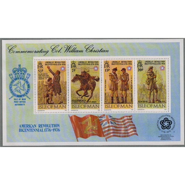 MAN 1976 United States Bicentennial 1 s/s MNH**