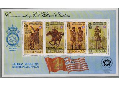 MAN 1976 Bicentenario Stati Uniti 1 BF MNH**