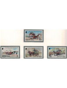MAN 1976 Tranvie a cavallo 4v MNH**