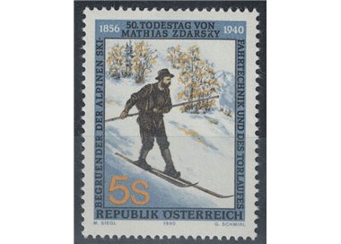 AUSTRIA 1990 Mathias Zdarsky MNH**