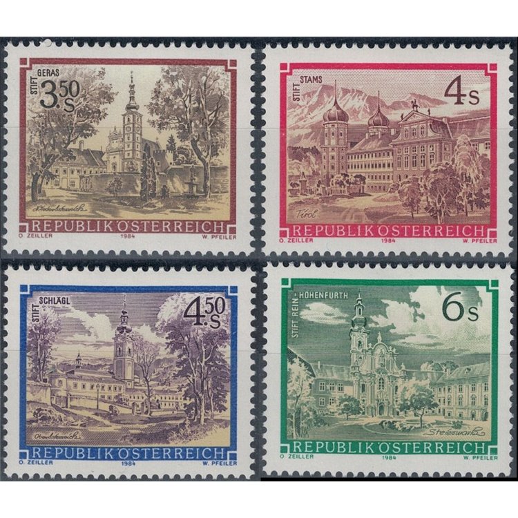 AUSTRIA 1984 Conventi e Monasteri 4v MNH**