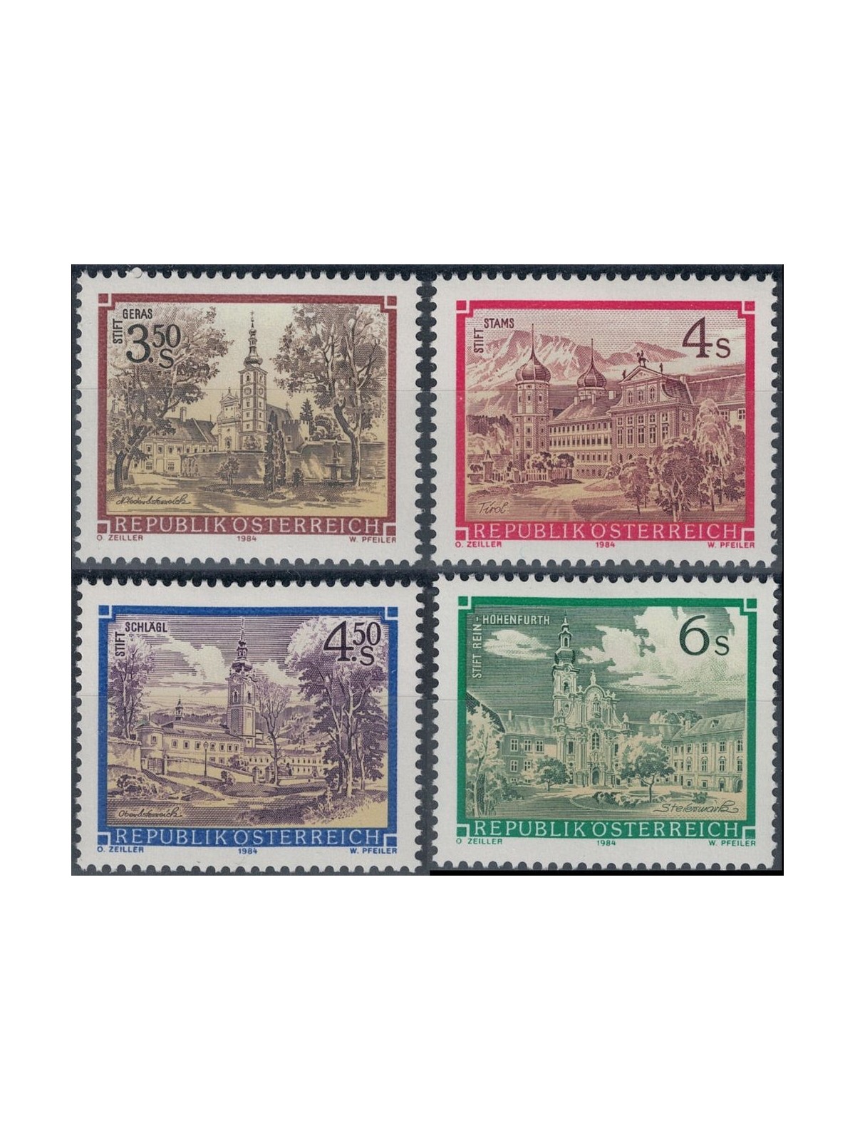 AUSTRIA 1984 Convents and Monasteries 4v MNH**