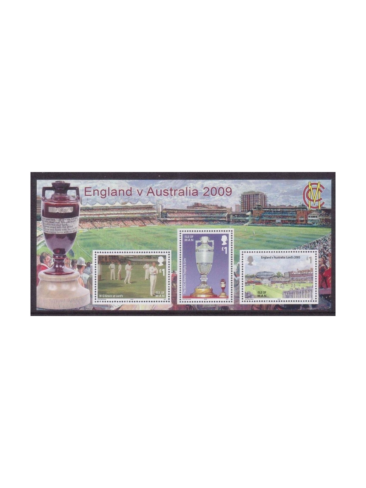 MAN 2009 The Ashes 2009, cricket 1 s/s MNH**
