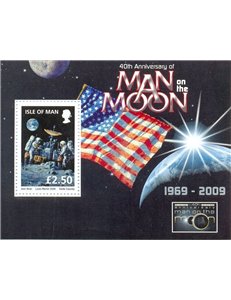 MAN 2009 Primo uomo sulla luna BF MNH**