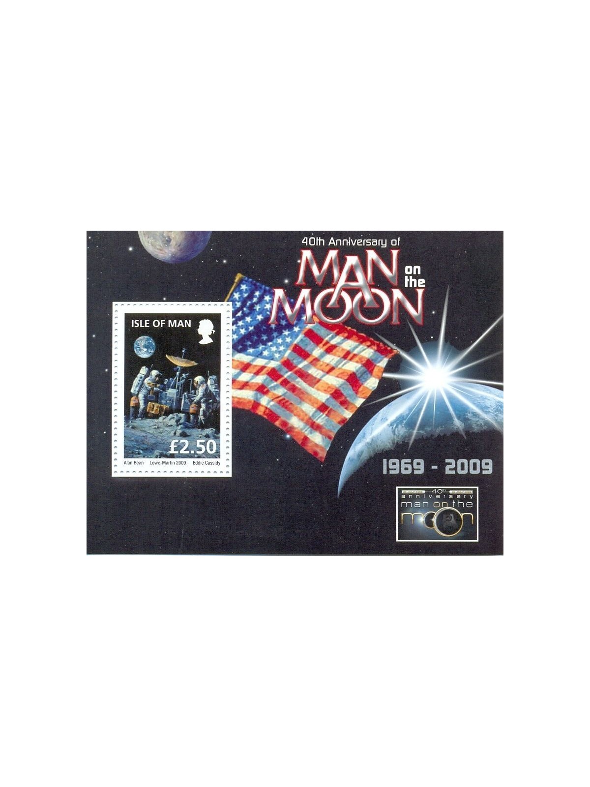 MAN 2009 First man on the moon s/s MNH**