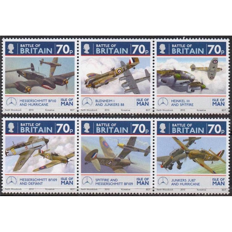 MAN 2010 Anniversario della Battaglia d'Inghilterra 6v MNH**