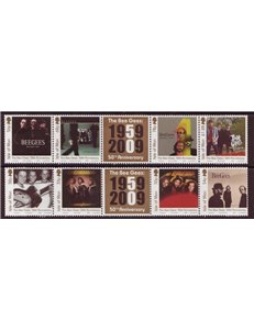 MAN 2009 Bee Gees 50th Anniversary 8v MNH**