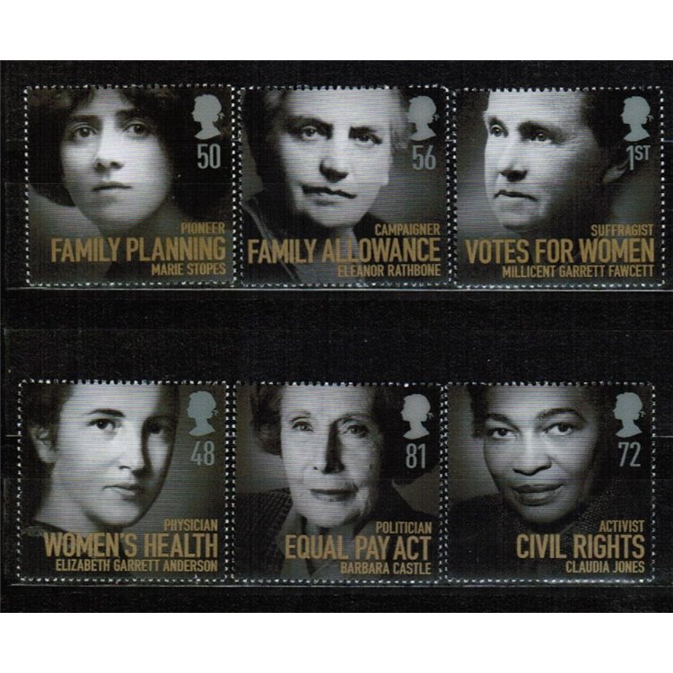 GREAT BRITAIN 2008 Famous Women 6v MNH**
