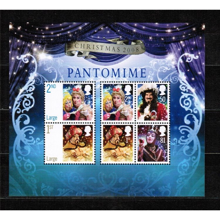 GRAN BRETAGNA 2008 Natale, Pantomime 1 BF MNH**