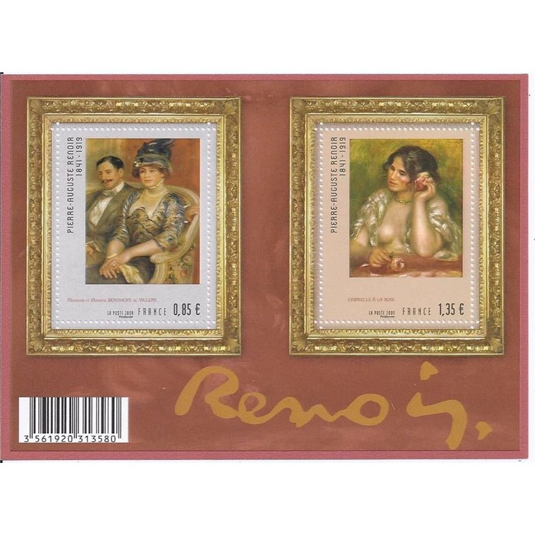 FRANCE 2009 Art (Pierre Auguste Renoir) s/s MNH**