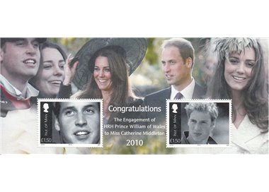 MAN 2010 Fidanzamento del Principe William 1 BF MNH**