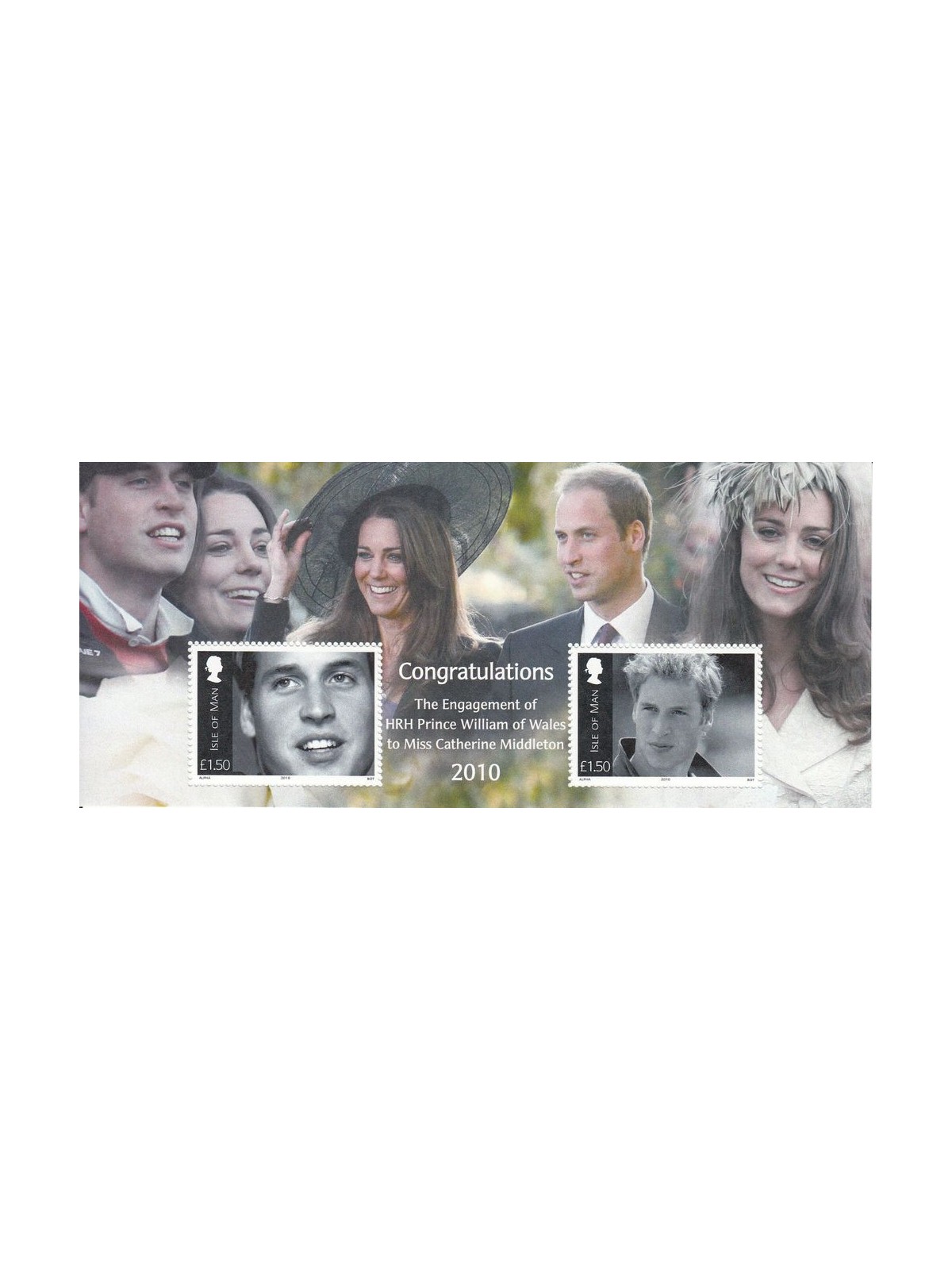 MAN 2010 Engagement of Prince William 1 s/s MNH**