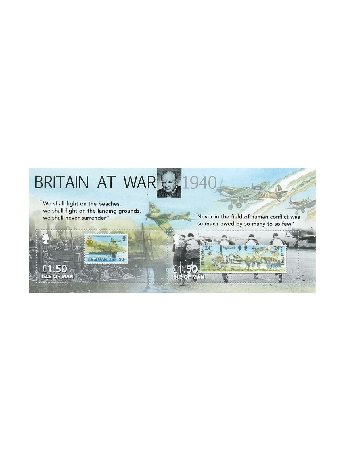 MAN 2010 Anniversario della Battaglia d'Inghilterra 1 BF MNH**