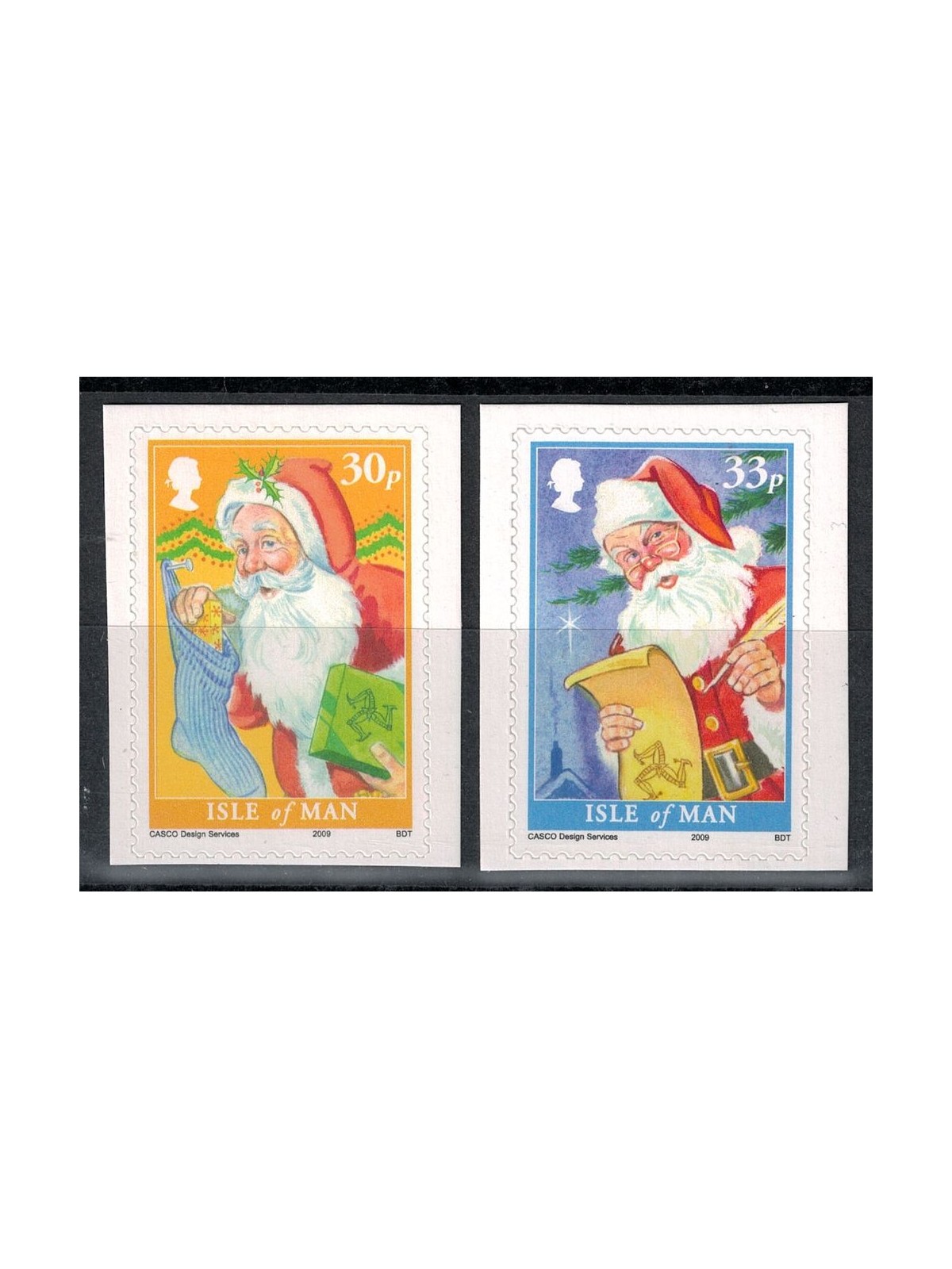 MAN 2009 Natale ad. 2v MNH**