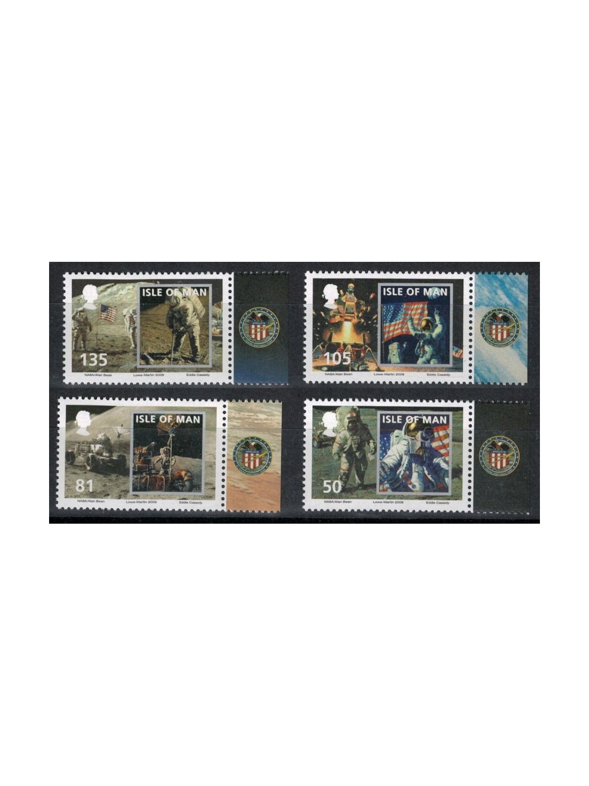 MAN 2009 Primo uomo sulla luna 4v MNH**