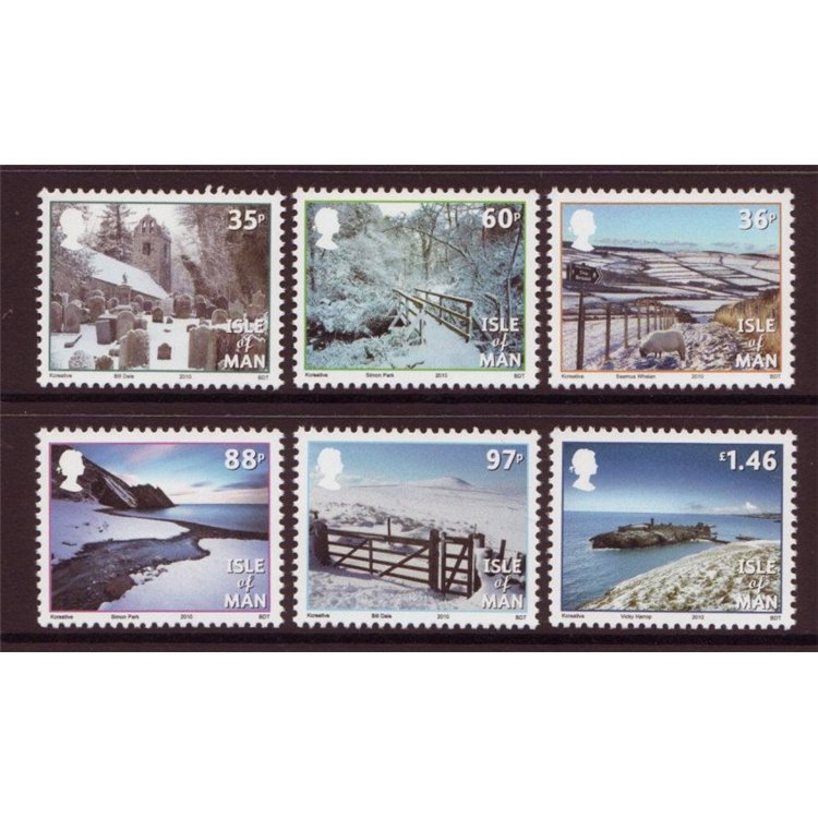 MAN 2010 Winter Landscapes 6v MNH**