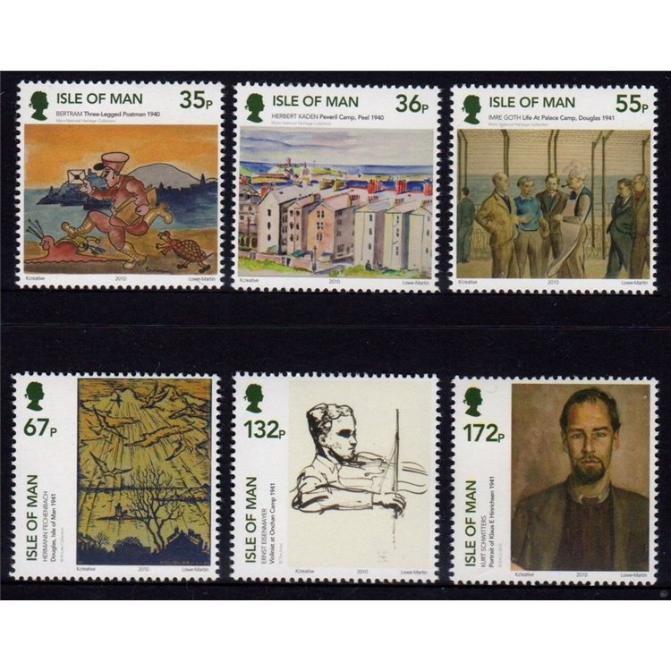MAN 2010 Dipinti 6v MNH**