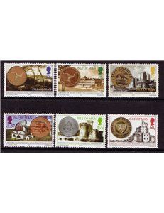MAN 2010 History of Coins 6v MNH**
