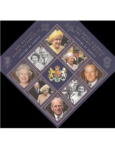 MAN 2011 Regina Elisabetta e Principe Filippo 1 BF MNH**