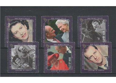 MAN 2011 Regina Elisabetta e Principe Filippo 6v MNH**