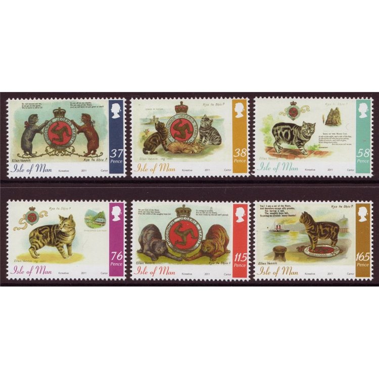 MAN 2011 Cats of Man 6v MNH**
