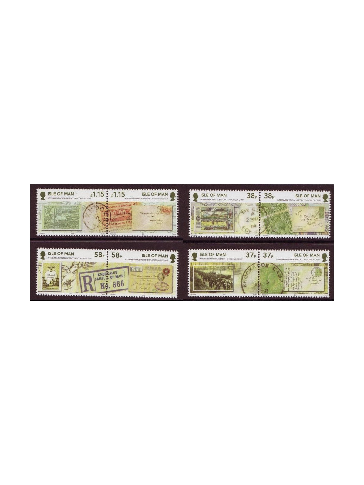 MAN 2011 Corrispondenza prigionieri 8v MNH**
