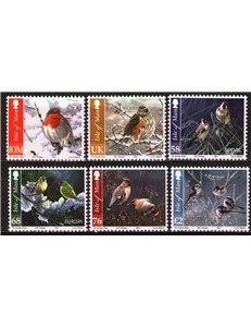 MAN 2011 Birds in Winter 6v MNH**