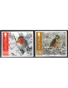 MAN 2011 Uccelli in inverno ad. 2v MNH**