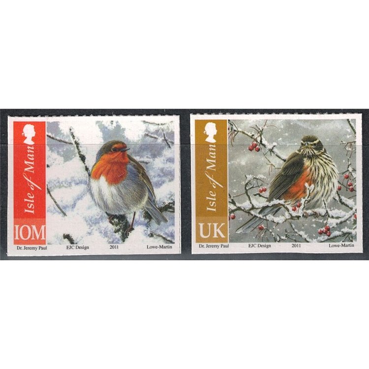MAN 2011 Uccelli in inverno ad. 2v MNH**