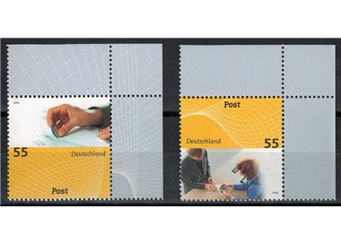 GERMANIA BRD 2009 Giornata della posta 2v MNH**