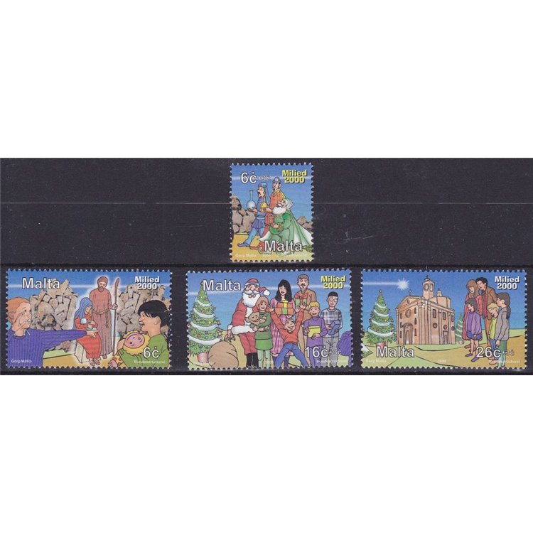 MALTA 2000 Christmas 4v MNH**