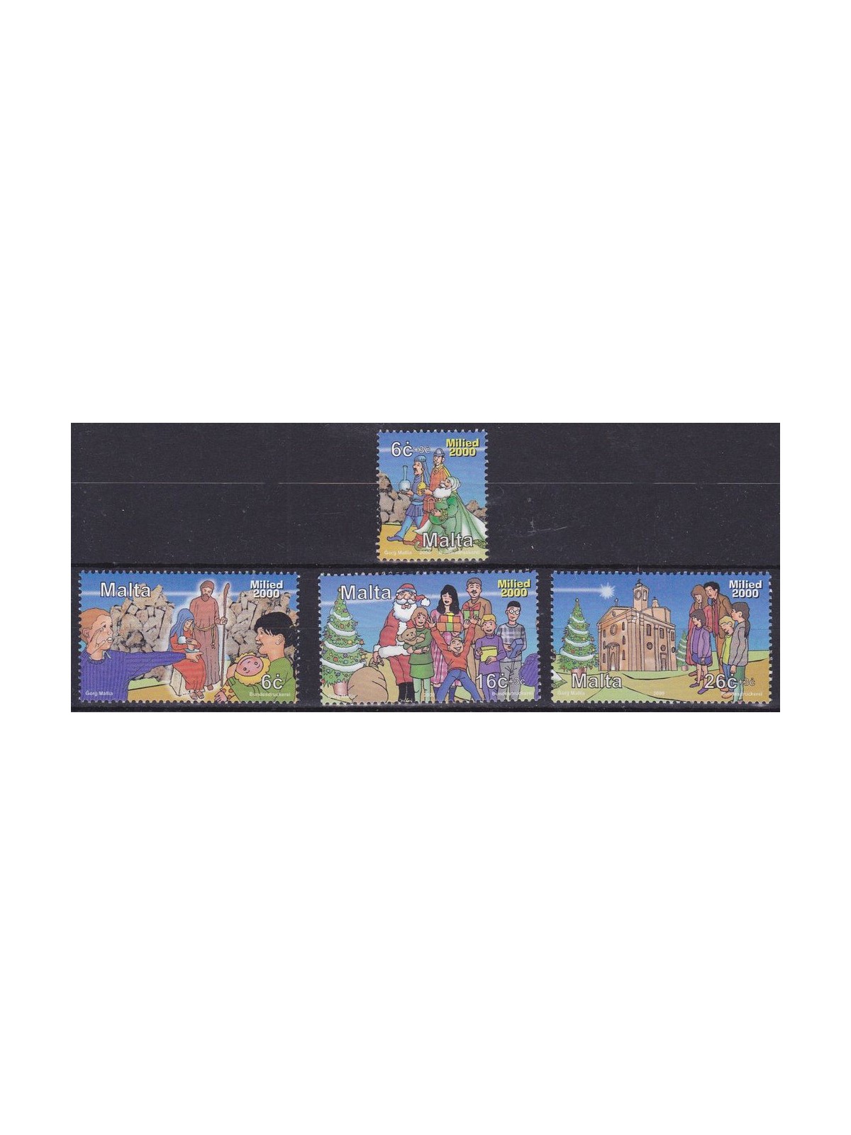 MALTA 2000 Christmas 4v MNH**