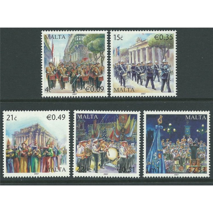 MALTA 2007 Fanfare maltesi 5v MNH**