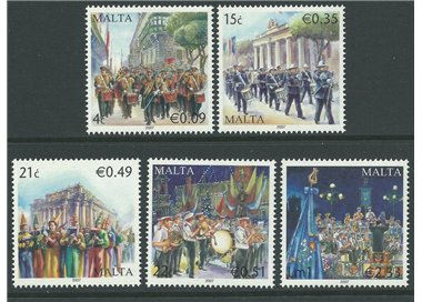 MALTA 2007 Fanfare maltesi 5v MNH**