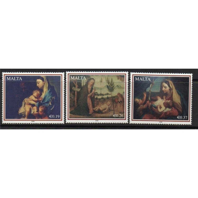 MALTA 2008 Natale 3v MNH**