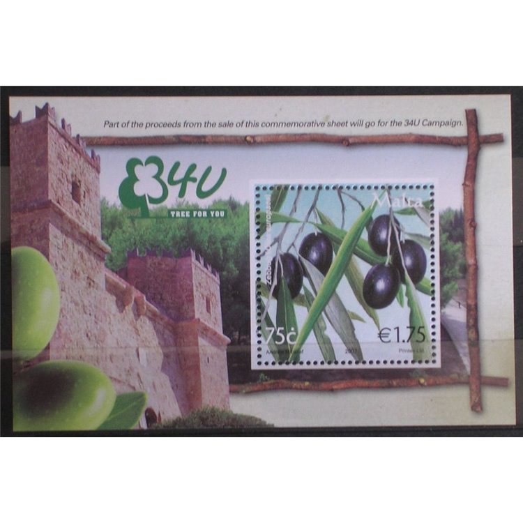 MALTA 2007 34U TREE FOR YOU s/s MNH**