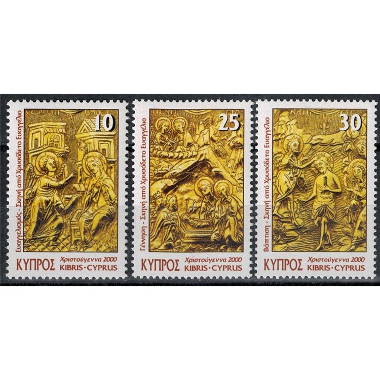 CYPRUS 2000 Christmas 3v MNH**
