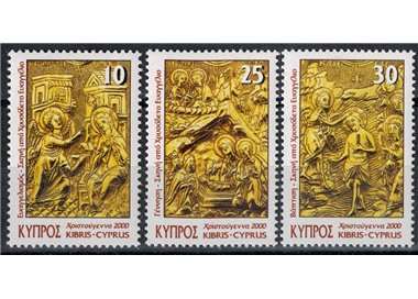CYPRUS 2000 Christmas 3v MNH**