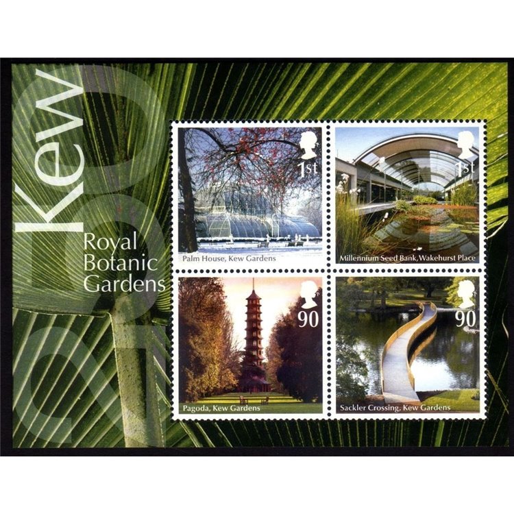 GRAN BRETAGNA 2009 Giardini botanici 1 BF MNH**