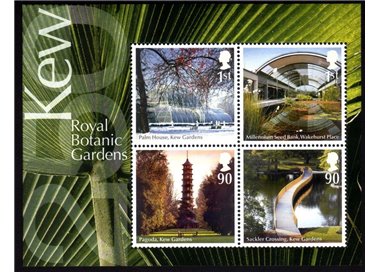 GRAN BRETAGNA 2009 Giardini botanici 1 BF MNH**