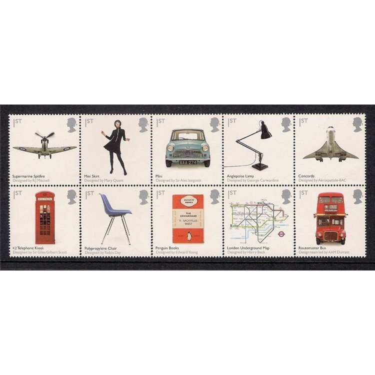 GREAT BRITAIN 2009 British Design Classics 10v MNH**
