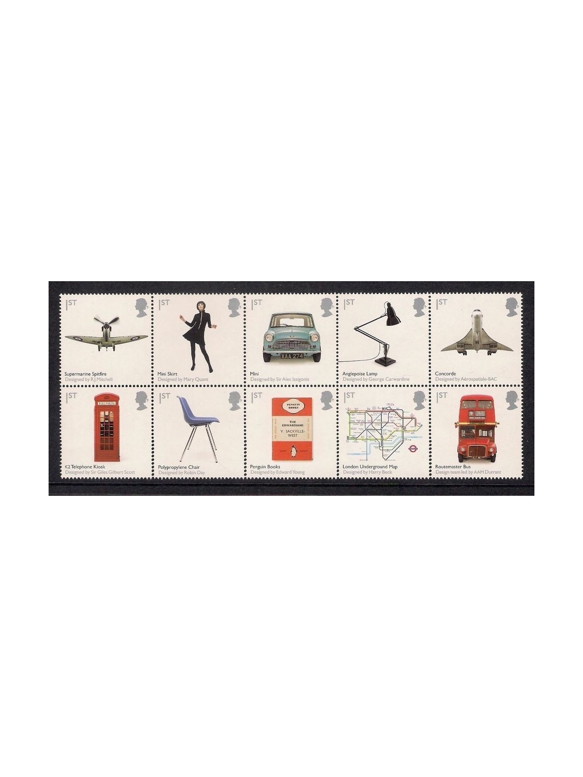 GREAT BRITAIN 2009 British Design Classics 10v MNH**