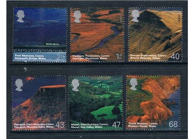 GREAT BRITAIN 2004 Landscapes of Wales 6v MNH**