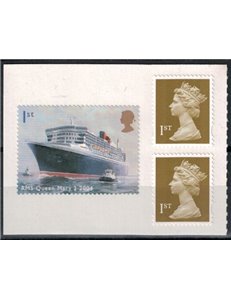 GRAN BRETAGNA 2004 Varo del transatlantico Queen Mary 2 da libr 1v MNH**
